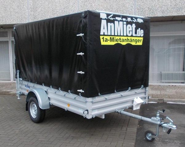 PH-111Planenanhnger, 750kg GG, 450kg NL, Lademae 310x155x150cm, Alutrail ungebremst.