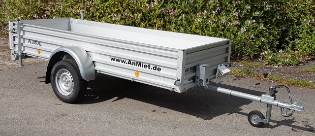 AO-360offener Kasten, 750kg GG, 520kg NL, Lademae 310x115x52, Alutrail 1achser ungebremst