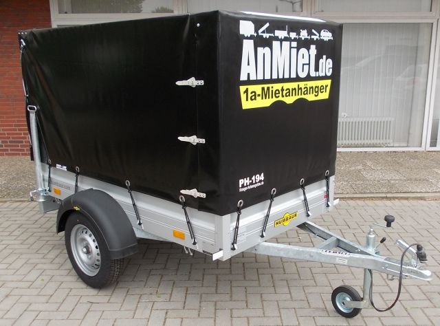 PH-370Planenanhnger, 750kg GG, 610kg NL, Lademae 201x102x120cm, Anssems r ungebremst