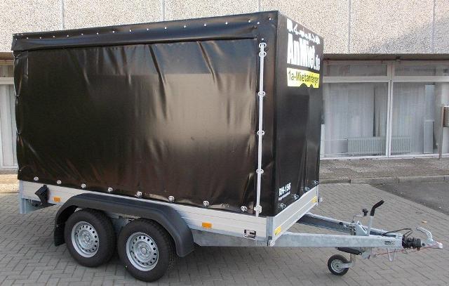 RH-156Planenanhnger, 2000kg GG, 1600kg NL, Lademae 302x152x180cm, Saris Tandem gebremst.