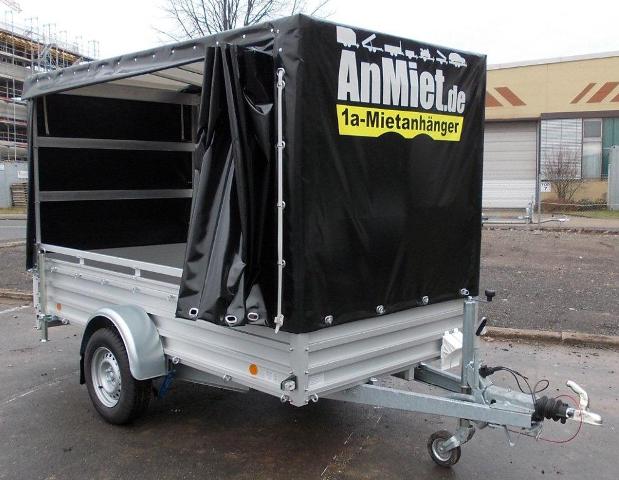 QH-108Planenanhnger, 1200kg GG, 800kg NL, Lademae 310x155x180cm, Alutrail 1achser gebremst, Tempo 100.